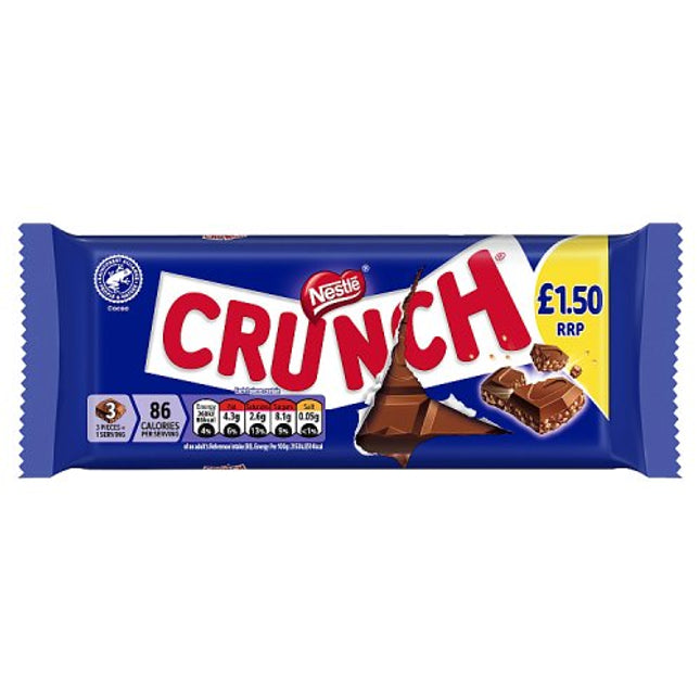 Nestle Crunch Bar Milk Chocolate 100g