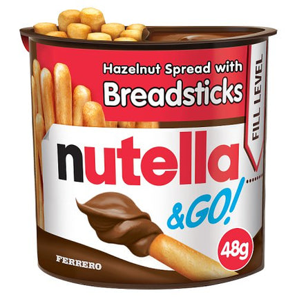 Nutella & Go! Hazelnut Spread with Chocolate Spread and Breadsticks 48g