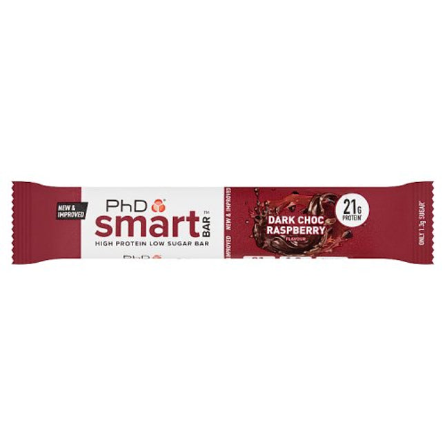 PhD Dark Chocolate Raspberry Smart Bar  64g