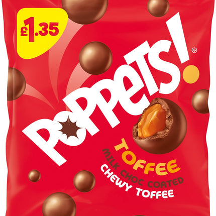 Poppets Chewy Toffee Bag 95g £1.35