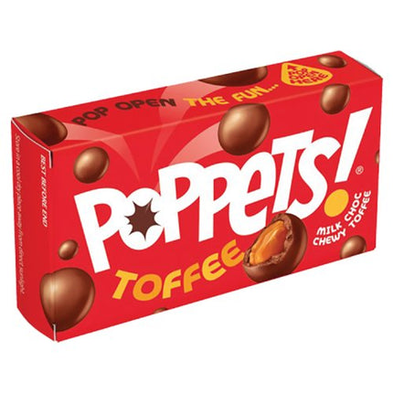 Poppets Milk Chocolate Toffee Carton 39g