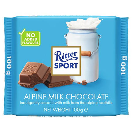 Ritter Sport Alpine Milk Chocolate 100g