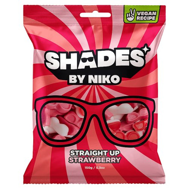 Shades by Niko Straight Up Strawberry Sweets 150g