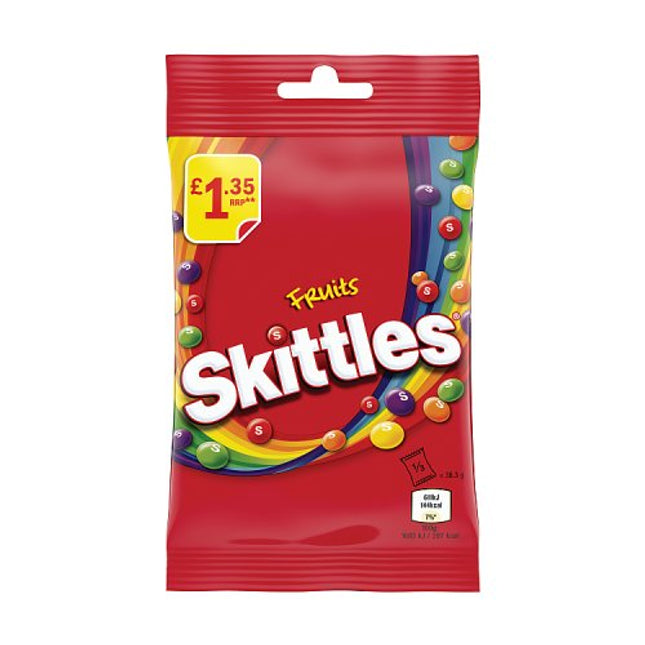 Skittles Fruits Sweets Treat Bag 109g
