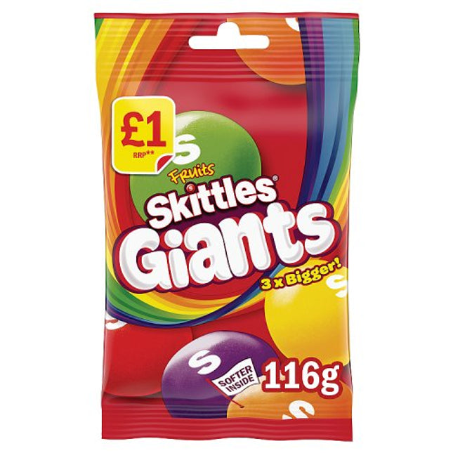 Skittles Giant Fruit Treat Bag 116g