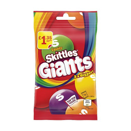 Skittles Giants Fruits 116g PMP £1.35