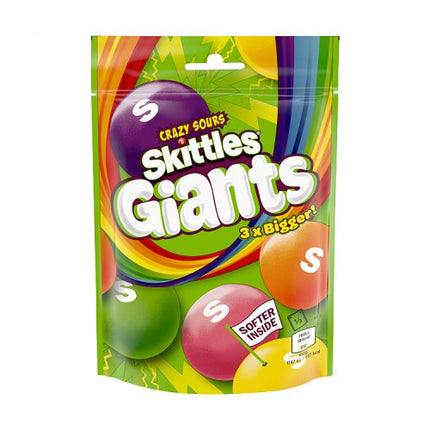 Skittles Sours Giants Pouch Bag 132g