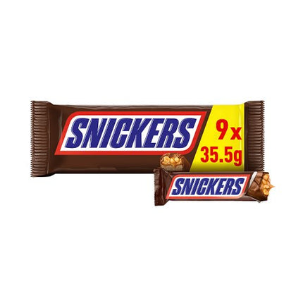 Snickers Chocolate Snack Size Bars Multipack 9 Pack