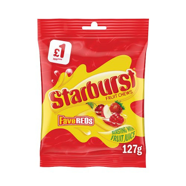 Starburst Fave Reds Fruit Chews Sweets 127g