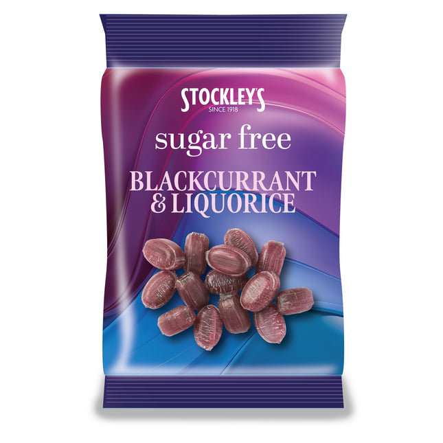 Stockleys Sugar Free Blackcurrant & Liquorice 70g