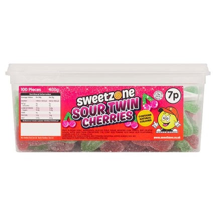 Sweetzone Sour Twin Cherries 7P Tub 800g