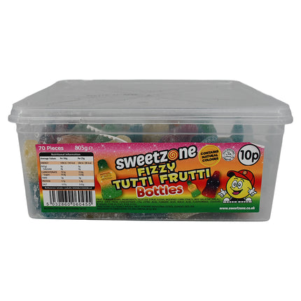 Sweetzone Fizzy Tutti Frutti 10P Tub 805g