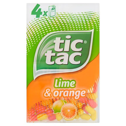 Tic Tac Lime Orange 4 Pack 72g