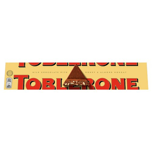 Toblerone Milk Chocolate Bar with Honey & Almond Nougat 360g
