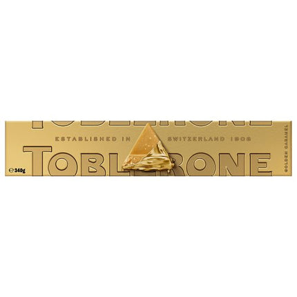 Toblerone Golden Caramel Bar with Honey & Almond Nougat 360g