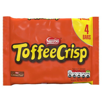 Toffee Crisp Chocolate Bar 4 Pack 124g