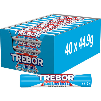 Trebor Softmints Spearmint Mints Roll 44.9g