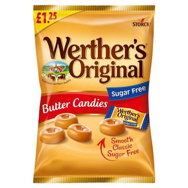Werthers Original Sugar Free Butter Candies Bag 110g