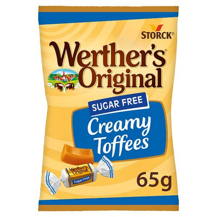 Werthers Creamy Toffees Sugar Free Bag 65g bag alternate view 2