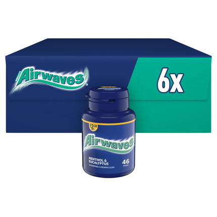 Airwaves Menthol & Eucalyptus Sugar Free Chewing Gum Bottle 46 Pieces £2.50