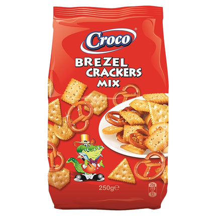 Croco Mixed Crackers & Pretzels 250g