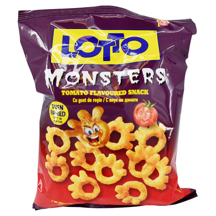 Lotto Monsters Tomato Flavoured Scary Corn Snacks 35g