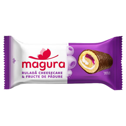 Magura Chocolate Covered Forrest Fruit Roulade Cake Bar 35g