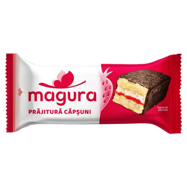 Magura Chocolate Covered Strawberry Filled Cake Bar 35g
