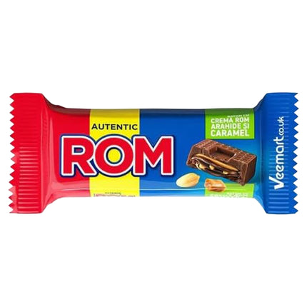 ROM Peanut & Caramel Chocolate Bar 29g
