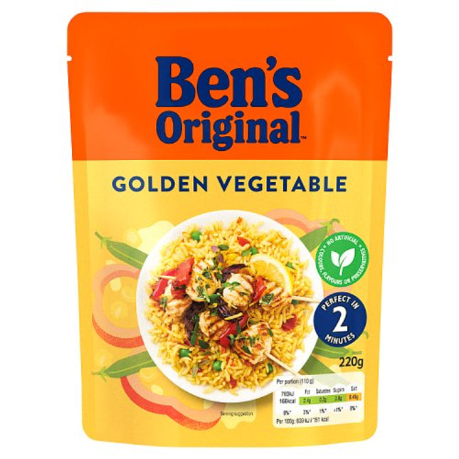Ben's Original Ready to Heat Golden Vegetable Rice 220g