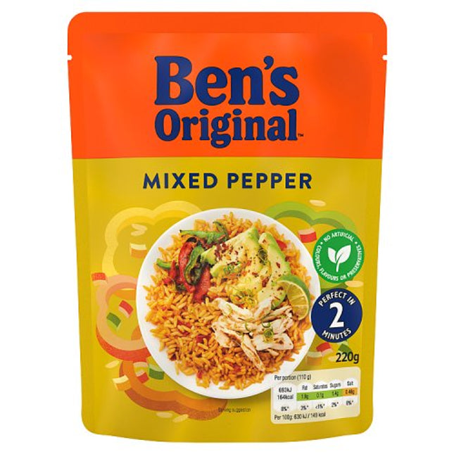 Ben's Original Ready to Heat Mixed Pepper Rice 220g