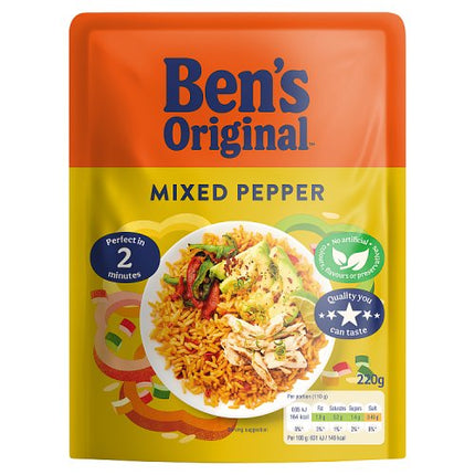 Ben's Original Ready to Heat Mixed Pepper Rice 220g