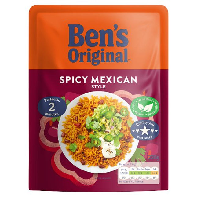 Ben's Original Ready to Heat Spicy Mexican Rice 220g
