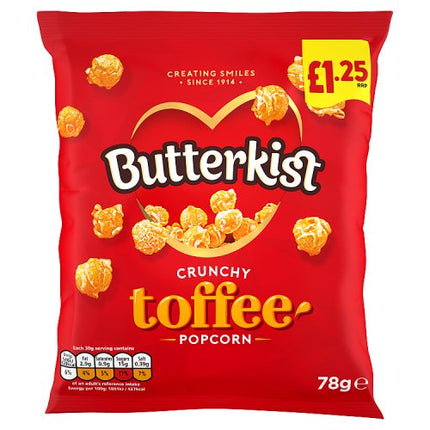 Butterkist Crunchy Toffee Popcorn 78g £1.25