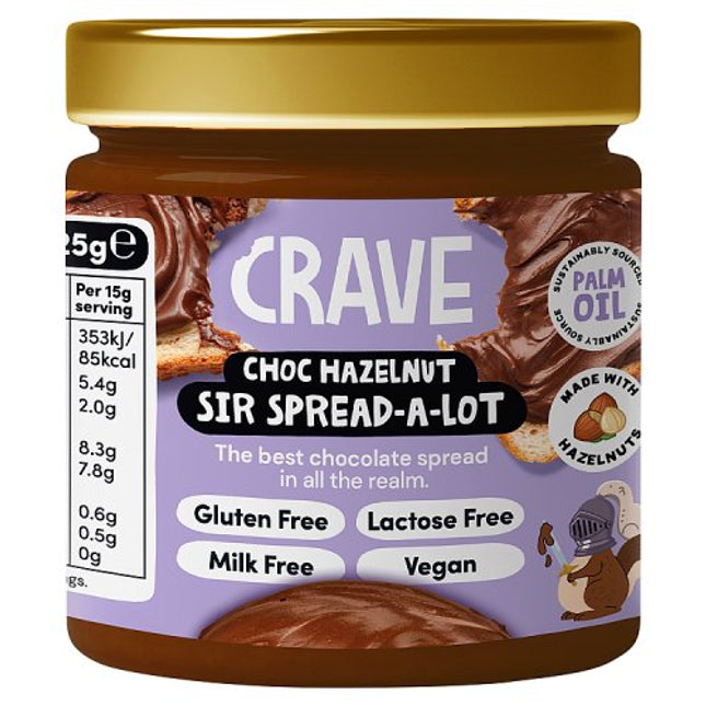 Crave Chocolate Hazelnut Sir Spread a Lot 225g