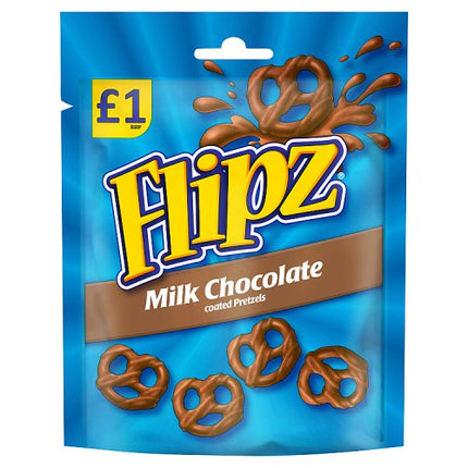 Flipz Milk Choc Pretzels 80g  £1.00