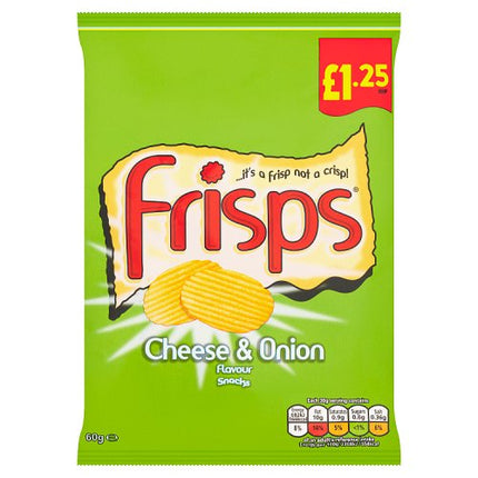 Frisps Cheese & Onion Crisps 60g £1.25