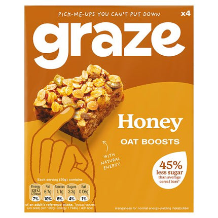 graze Honey Oat Bite 4pk 120g