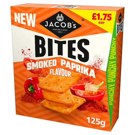 Jacob's Bites Smoked Paprika Crispy Cracker 125g
