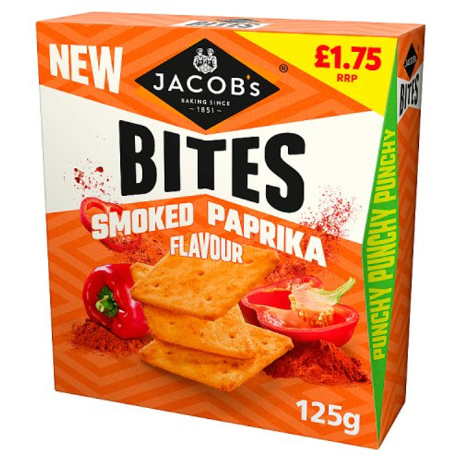 Jacob's Bites Smoked Paprika Crispy Cracker 125g