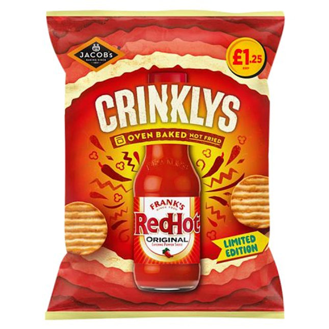Jacob's Crinklys Franks Redhot Original 90g