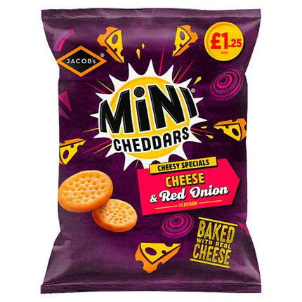 Jacob's Mini Cheddars Cheddar & Red Onion 90g