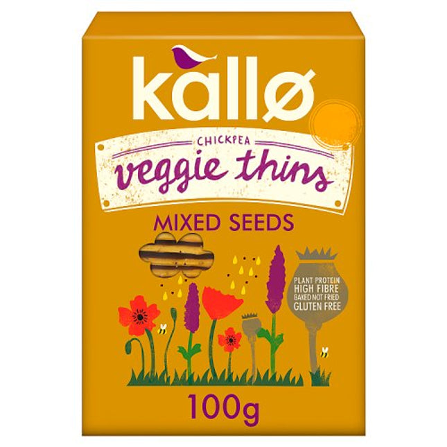 Kallo Mixed Seeds Veggie Thins100g
