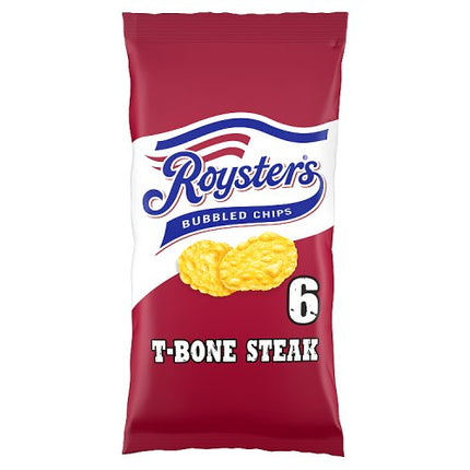 Roysters T-Bone Steak Bubbled Chips 6x21g