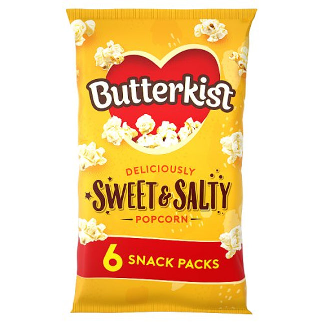 Butterkist Sweet & Salted Popcorn 6x12g