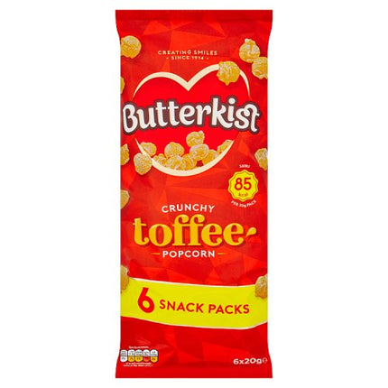Butterkist Toffee Popcorn 6x20g