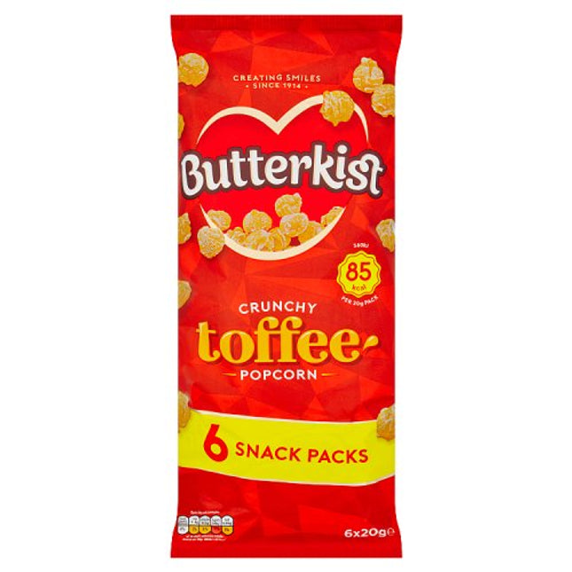 Butterkist Toffee Popcorn 6x20g