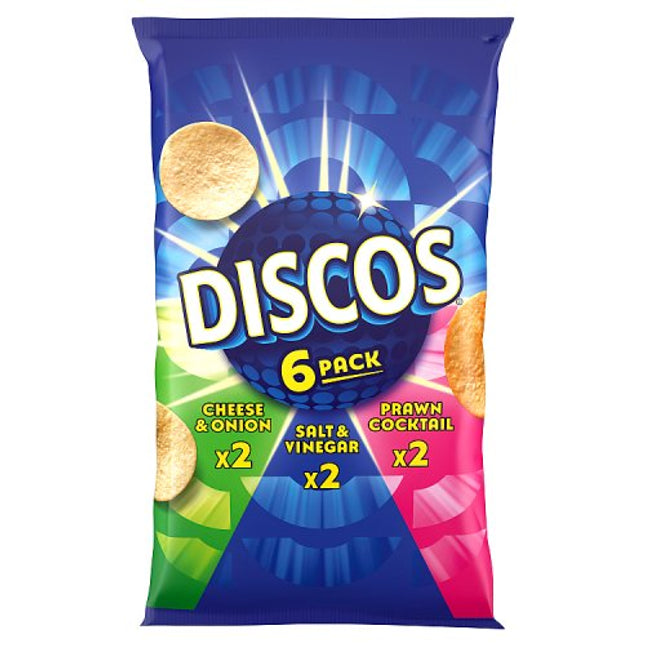 Discos Variety Potato Crisps 6 x 25 5g alternate view 2