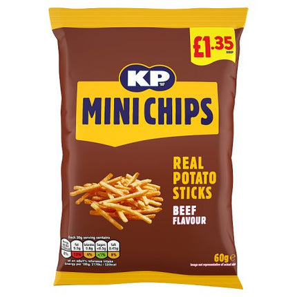 KP Minichips BBQ Beef Crisps 60g £1.35