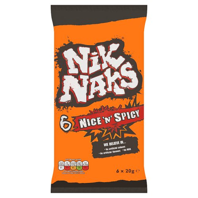 Nik Naks Nice 'N' Spicy 6x20g